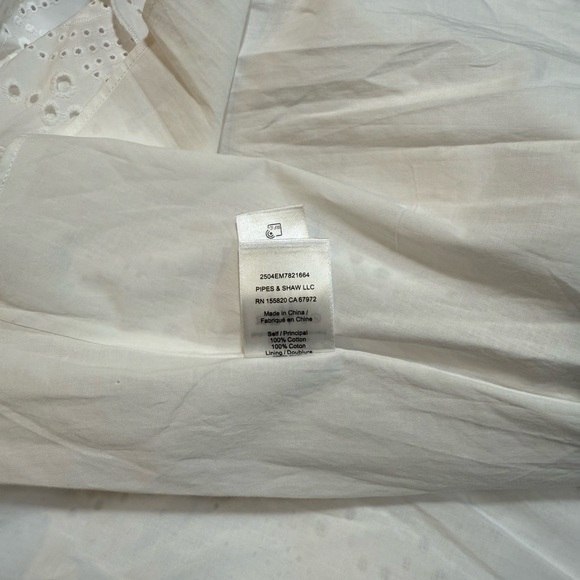 Veronica Beard Aven White Eyelet Midi Dress - Picture 12 of 13